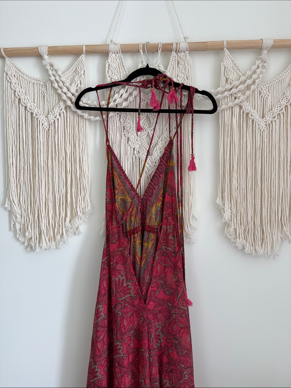 Fashion Nova Brunch in Bali Bohemian Pink Paisley Maxi Dress - Picture 5 of 7